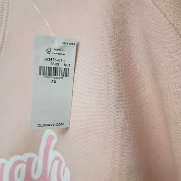 Old Navy Blush Graphic Sweatshirt - Picture 3 of 3